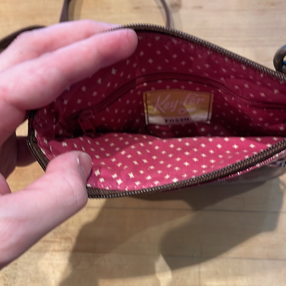 Fossil Key - Per Small Purse Multi Color With Bro… - image 5